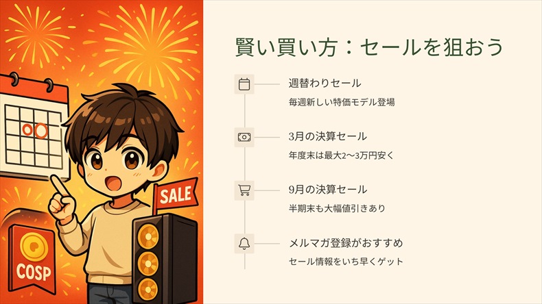 フロンティアのBTOパソコンをより安く買う